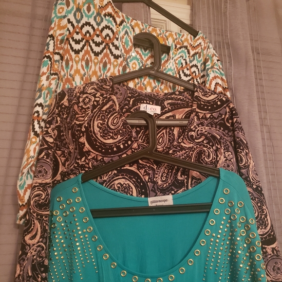 Plus size lot 1x Ruby rd & D&Co, Glitterscope - Picture 3 of 9